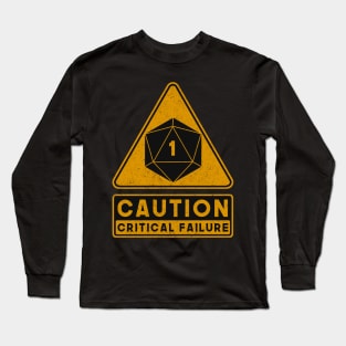 D20 Critical Failure Long Sleeve T-Shirt